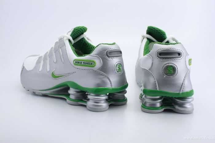 Vertes Et Argentees Chaussures Nike Shox Nz